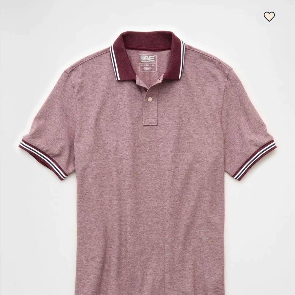 American Eagle Outfitters Boys Burgundy Polo Shirt